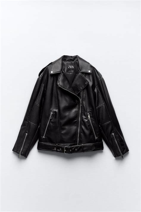 chaqueta cuero mujer oversize